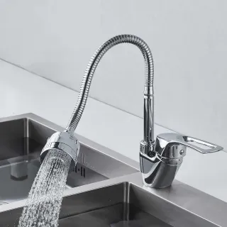 Смеситель для кухни Shevanik S5143 хром